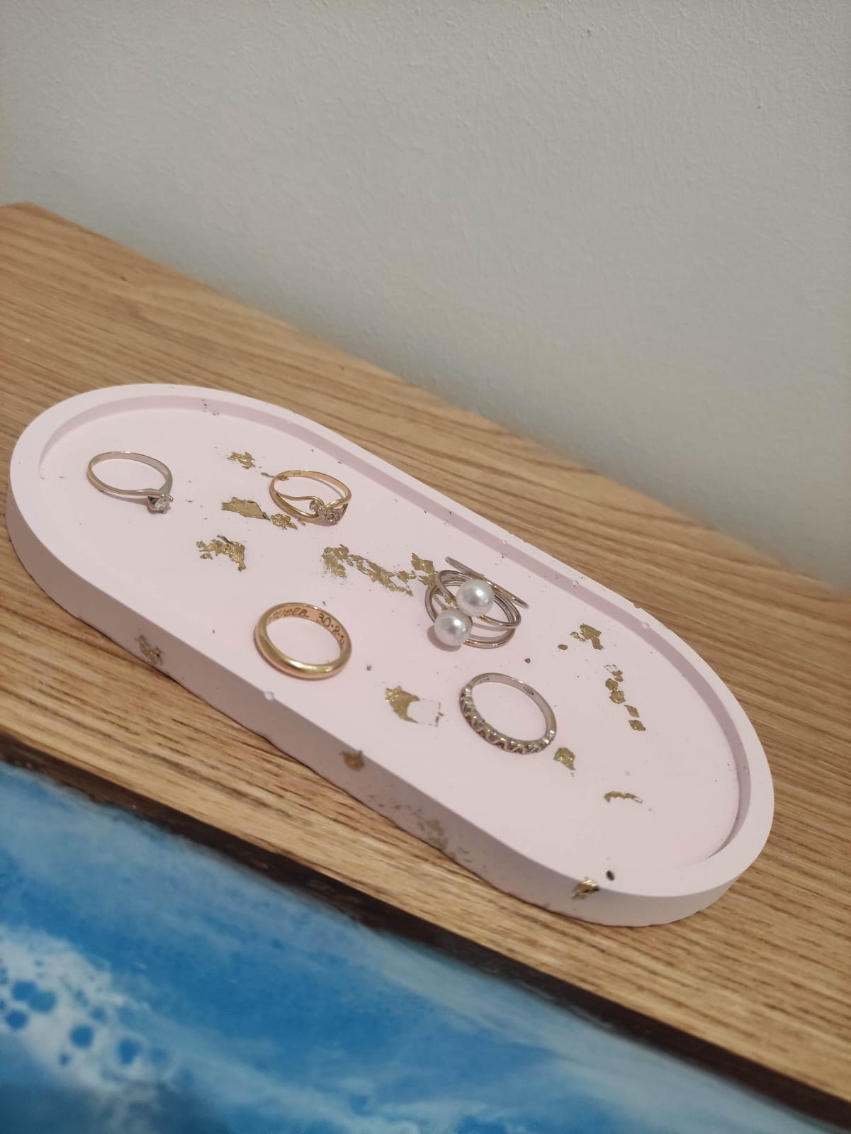 svuotatasche, resina, resina ecologica, arredo, casa, portagioielli, resina