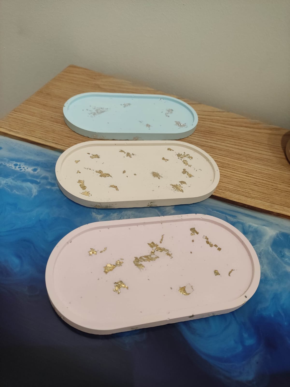 svuotatasche, resina, resina ecologica, arredo, casa, portagioielli, resina