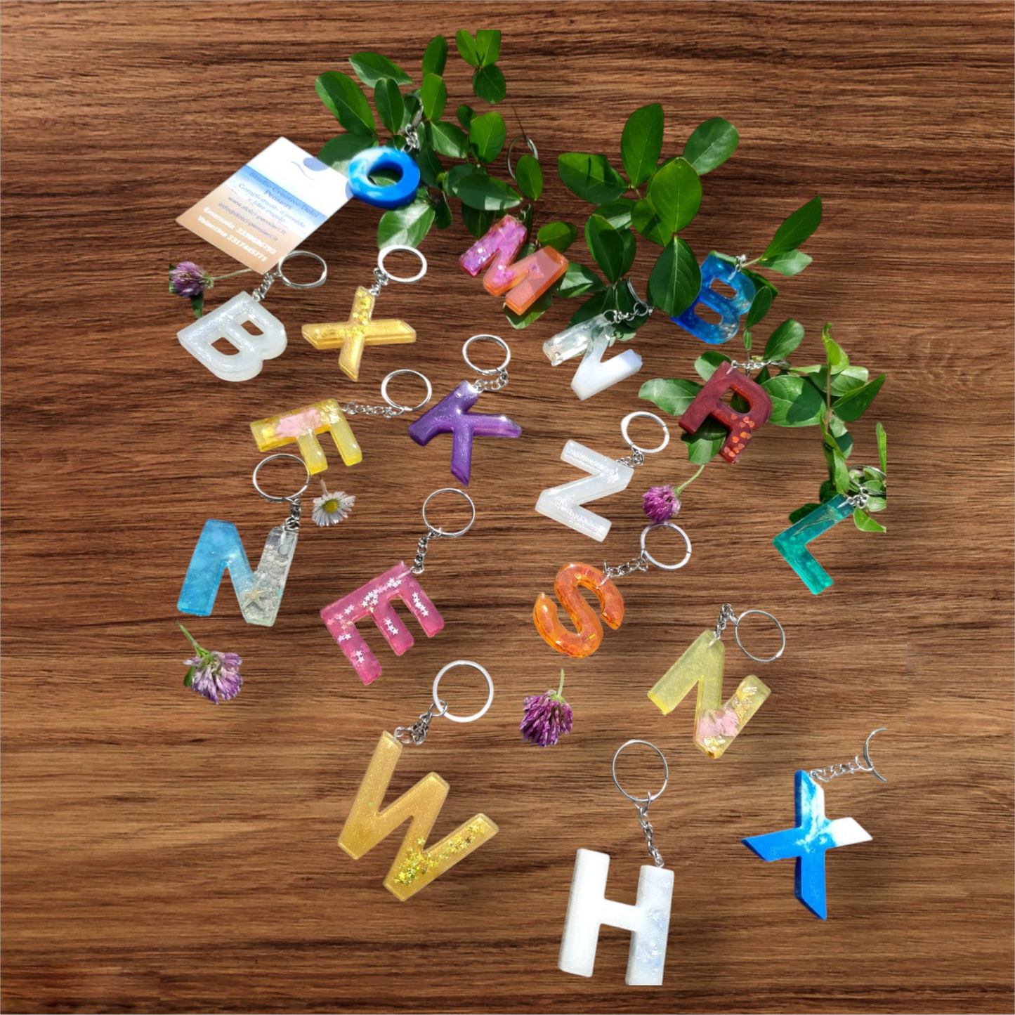 portachiavi lettera, iniziale nome, resina epossidica, keychain, letter name, name, initial letter name,regalo, battessimo, comunione, cresima, matrimonio, bomboniera