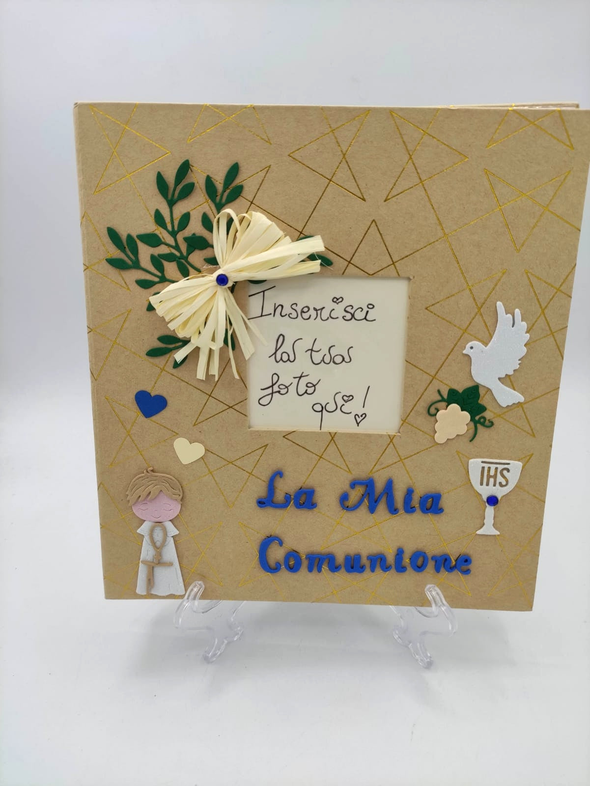 album, foto, album con foto, prima comunione, regalo, la mia comunione, personalizzato, personalizzazione, gomma eva