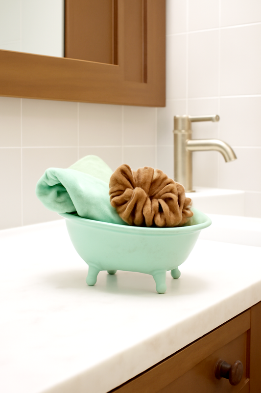 set bagno, vaschetta, salvietta detergente viso, saponetta, vegan, dolce, pensiero, dolce pensiero, regalo 