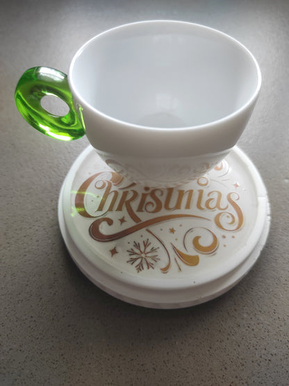 sottobicchieri in resina ecologica e epossidica con scritta merry christmas, edizione limitata, relax, idea regalo, natale