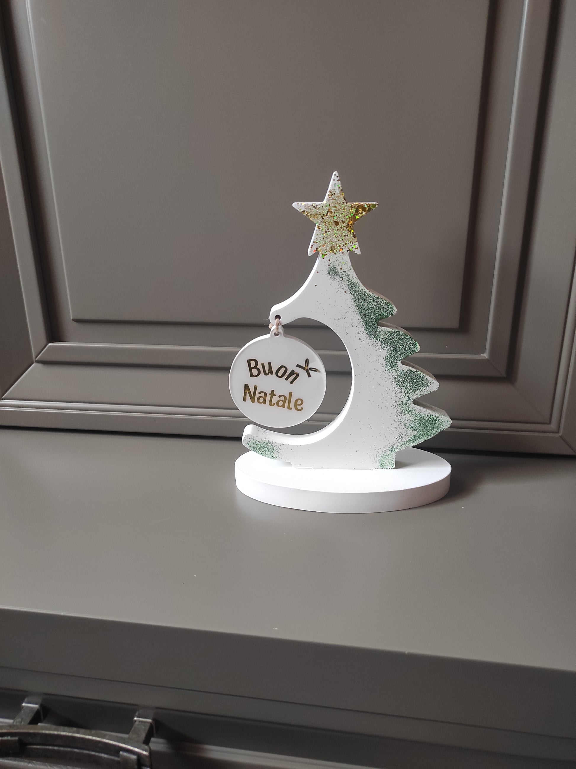 albero di natale in ecoresina, scritta buon natale, decorazione, natale, christmas