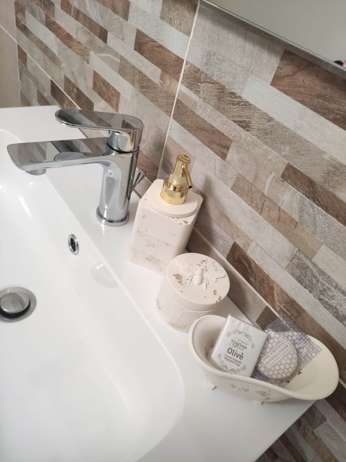 Set bagno in resina ecologica, portasapone, porta crema e/o saponetta a forma di vasca da bagno, barattolo porta dischetti togli trucco o multiuso resin, resina, resina ecologica