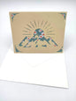 biglietto auguri, cards, gift cards, montagne e margherite, mountains and daisy