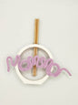 porta diffusore, diffusore, vaso, tondo, relax, fragranze, bastoncini, resina ecologica, scritta, tricotin, mamma, festa della mamma, regalo