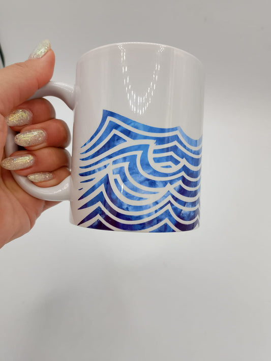 tazza, tazze, ceramica, personalizzata, colazione, pausa, relax, casa, ufficio, regalo, mare, onde, montagna