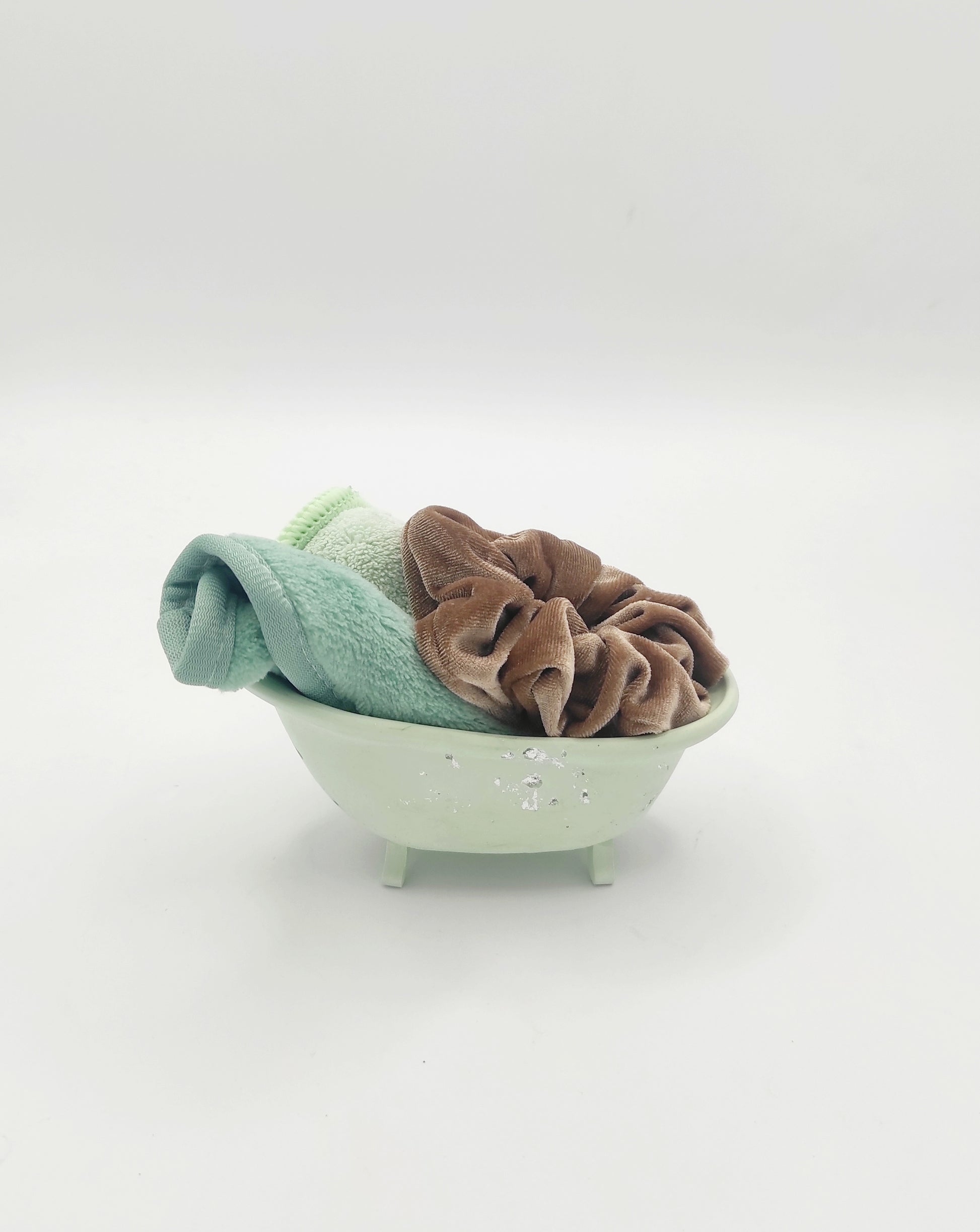 set bagno, vaschetta, salvietta detergente viso, saponetta, vegan, dolce, pensiero, dolce pensiero, regalo 