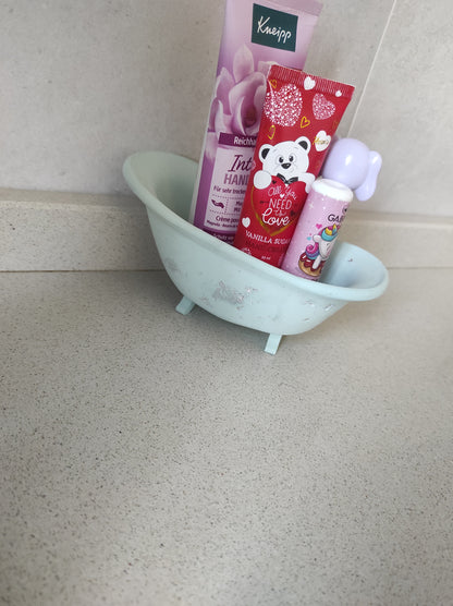 set bagno, vaschetta, organizzazione, contenitore, bagno, regalo