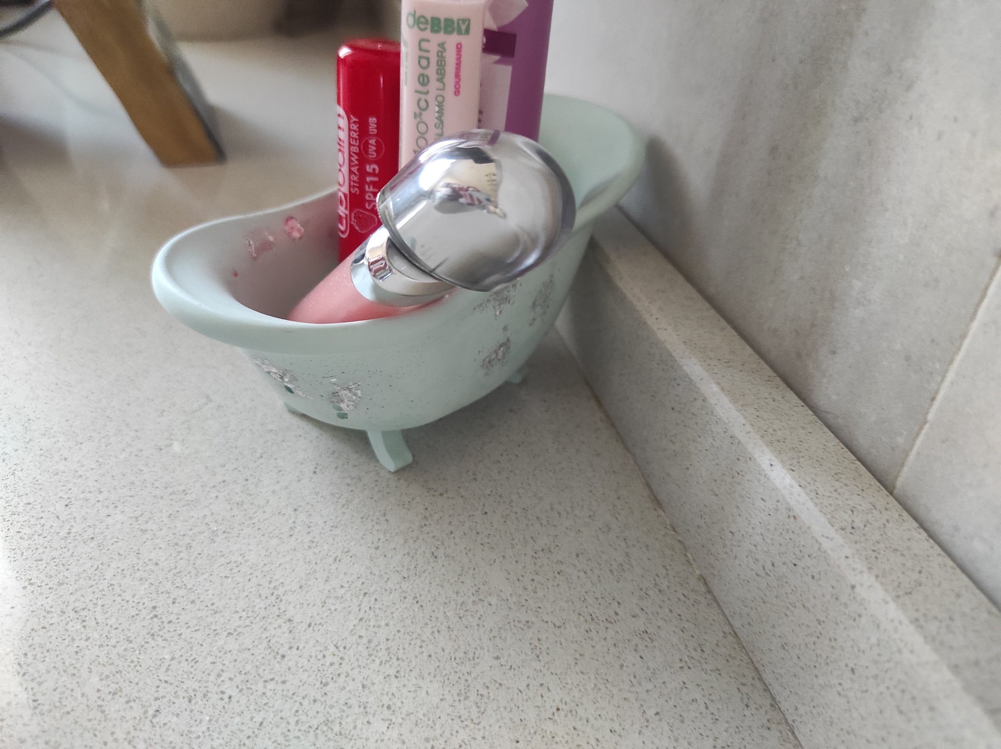 set bagno, vaschetta, organizzazione, contenitore, bagno, regalo