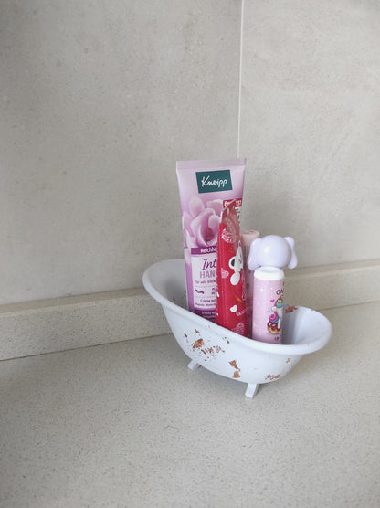 set bagno, vaschetta, organizzazione, contenitore, bagno, regalo