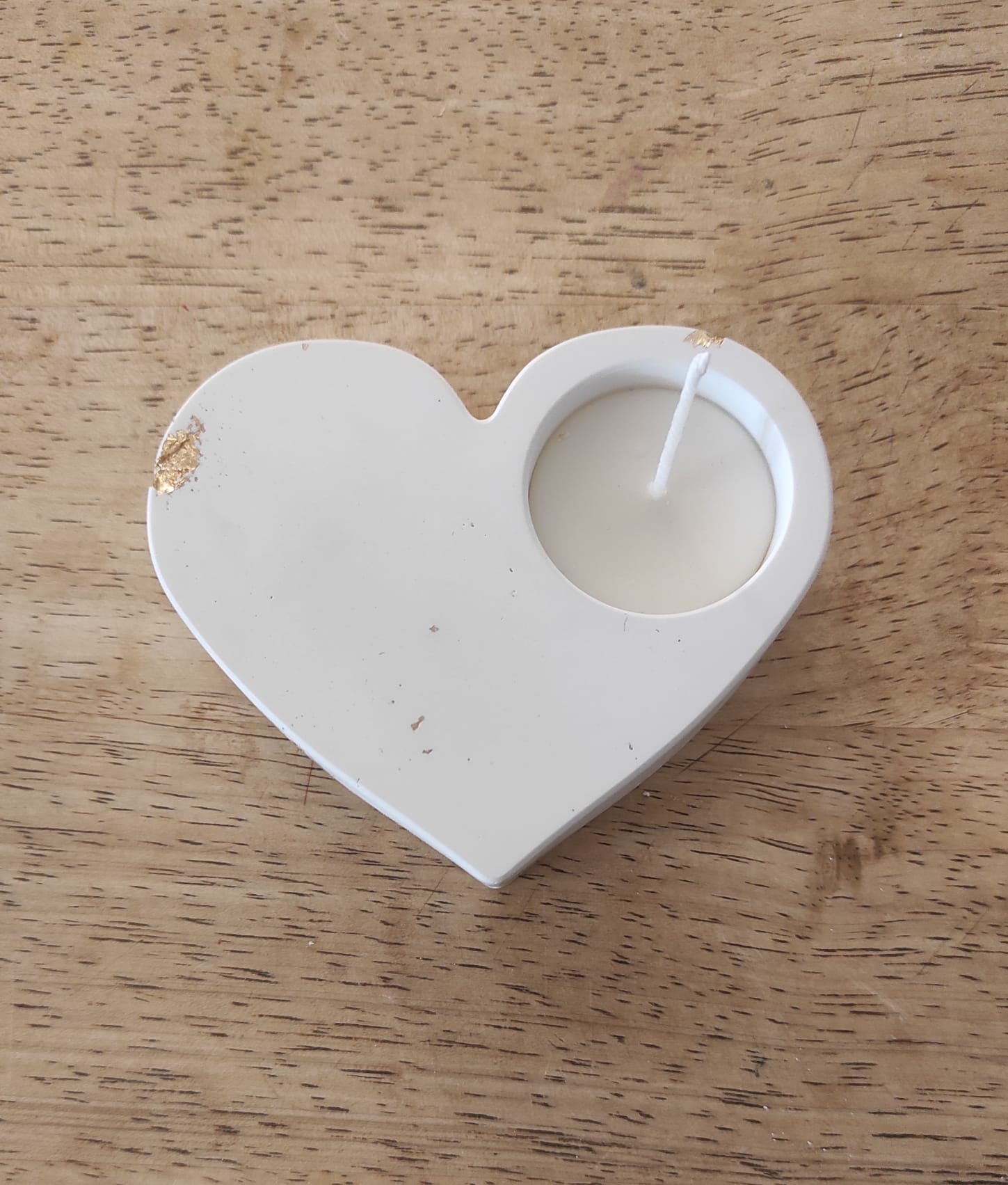 portacandela, cuore, cera di soia, arredamento, natale, regalo