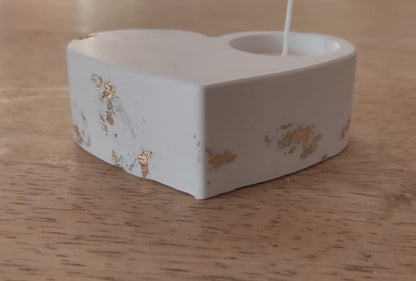 portacandela, cuore, cera di soia, arredamento, natale, regalo