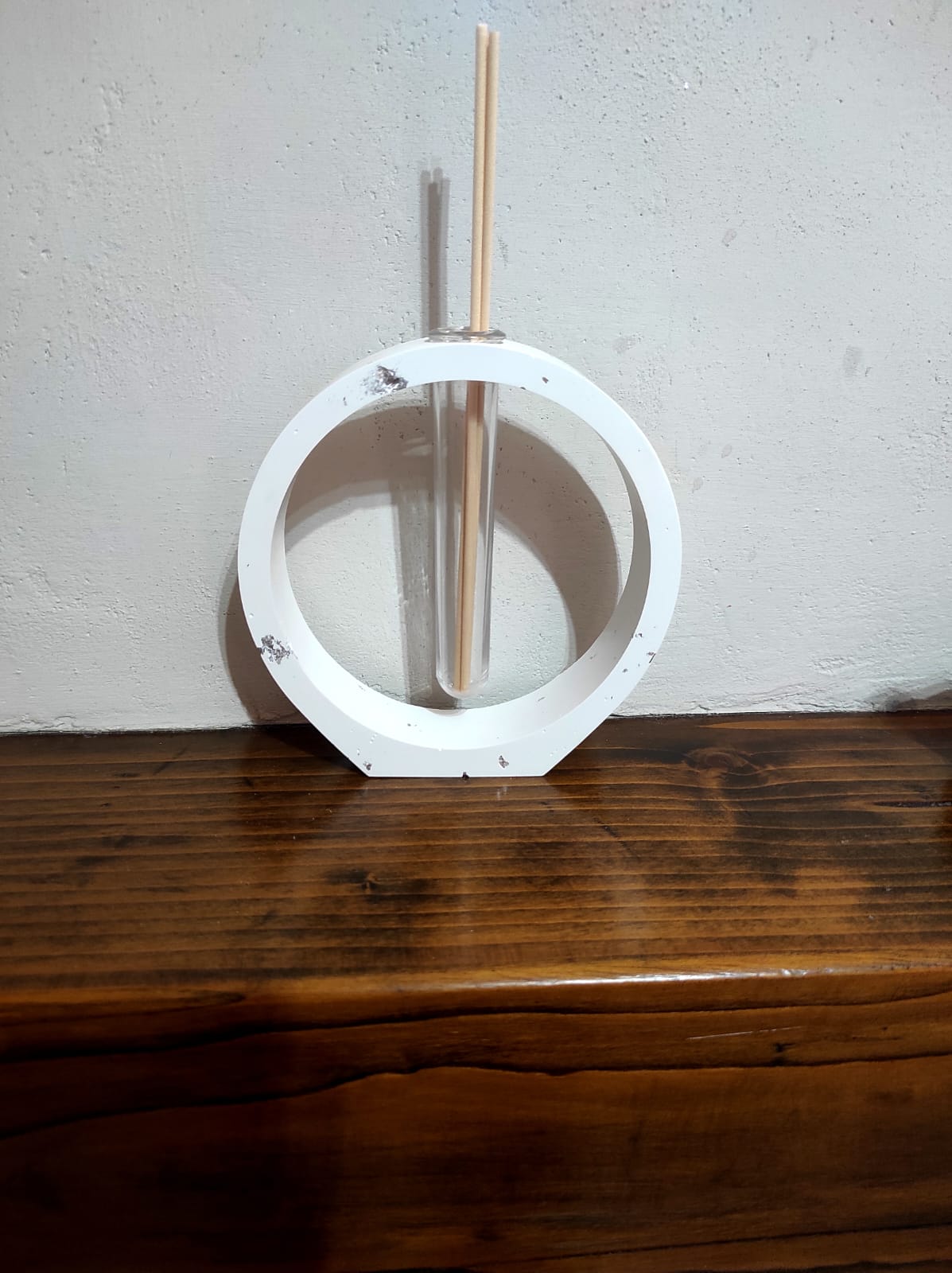 porta diffusore, diffusore, vaso, tondo, relax, fragranze, bastoncini, resina ecologica, regalo, bomboniere, bomboniera