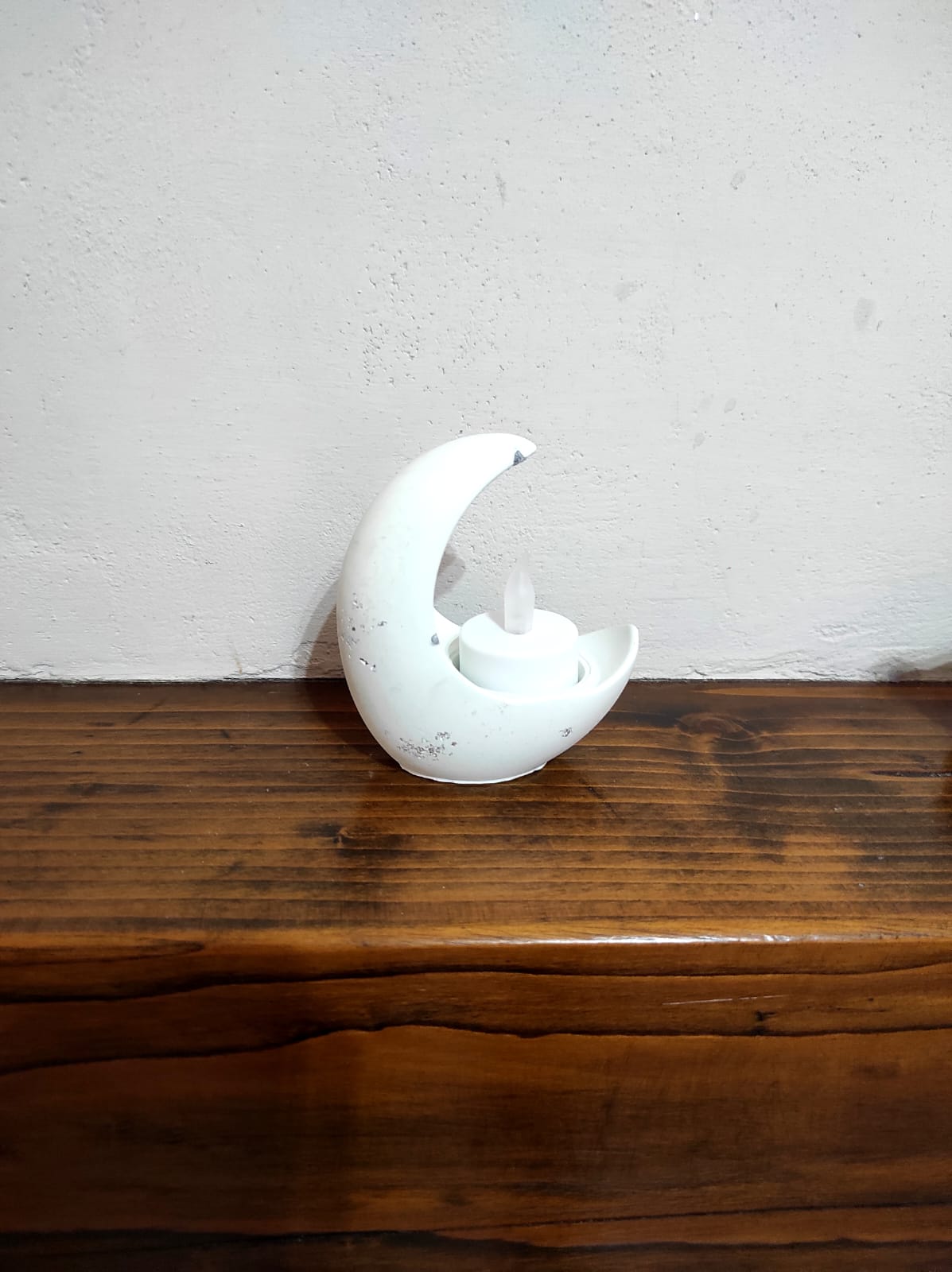 portacandela, luna, resina ecologica, candela led, relax, bianca, azzurrina, verdina, regalo, battessimo, comunione, cresima, matrimonio, regalo, bomboniere, bomboniera