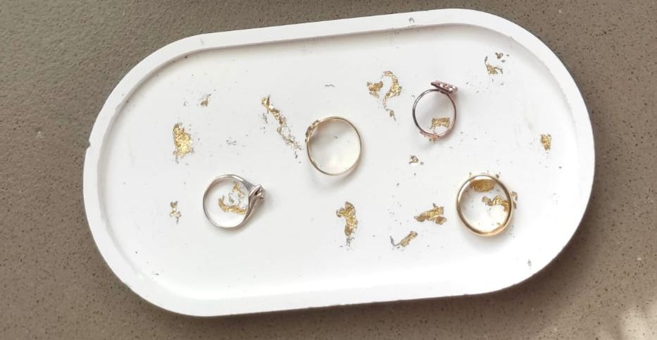 svuotatasche, resina, resina ecologica, arredo, casa, portagioielli, resina, regalo, bomboniere, bomboniera